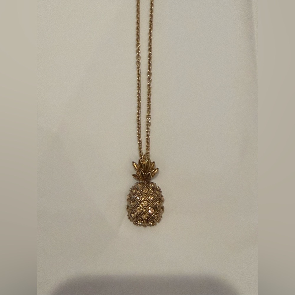 J. Crew Gold Pineapple Necklace